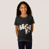 Vrolijk Beer meisje T-shirt (Voorkant volledig)