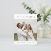 Vrolijk beetje alles, Kerstmis, Familie Foto Briefkaart (Staand voorkant)