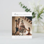 Vrolijk beetje alles, Kerstmis, Familie Foto Briefkaart (Staand voorkant)