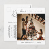 Vrolijk beetje alles, Kerstmis, Familie Foto Briefkaart (Voorkant / Achterkant)