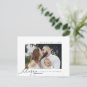 Vrolijk beetje alles, Kerstmis, Familie Foto Briefkaart (Staand voorkant)