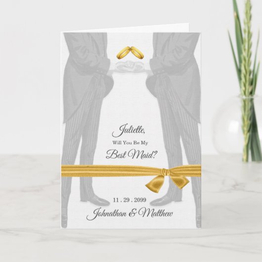 Vrolijk Begeleidend Verzoek Twee van het Huwelijk (Voorkant)