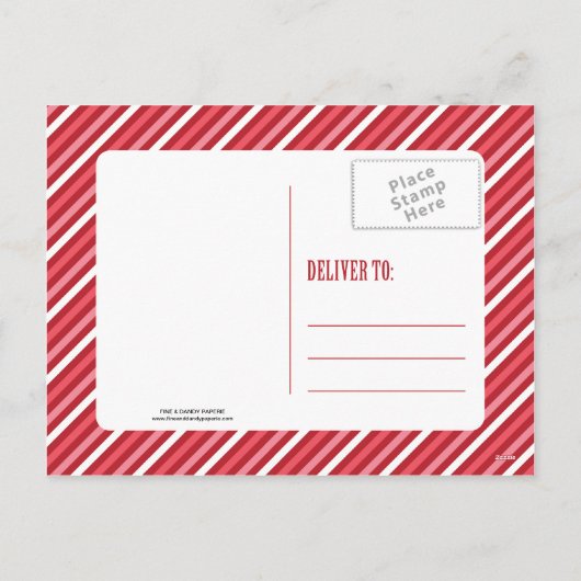 VROLIJK BEN MET STREPEN %PIPE% BRIEFKAART VAN DE (Achterkant)