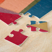 Vrolijk berglandschap, Paul Klee Abstracte kunst Legpuzzel (Zijkant)