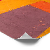 Vrolijk berglandschap, Paul Klee Abstracte kunst Poster (Hoek)