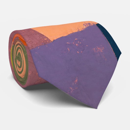 Vrolijk berglandschap, Paul Klee Abstracte kunst Stropdas (Opgerold)