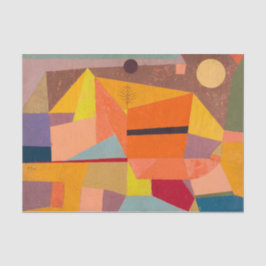Vrolijk berglandschap, Paul Klee Abstracte kunst Tissuepapier