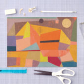 Vrolijk berglandschap, Paul Klee Abstracte kunst Tissuepapier (Craft)