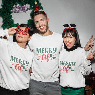 Vrolijk bij kerst sweatshirt