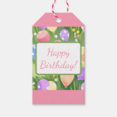Vrolijk Birthday! Balloon Cadeaulabel (Voorkant)