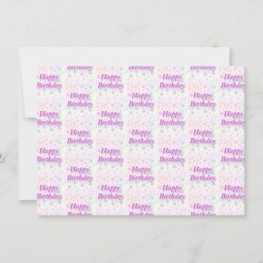 Vrolijk Birthday! Bedankkaart (Voorkant)