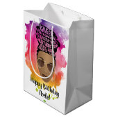 Vrolijk Birthday! Bevordering van de Waterverf van Medium Cadeauzakje (Achterkant Gekanteld)