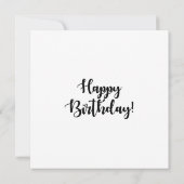 Vrolijk Birthday! Bevordering van zwarte vrouwen, Kaart (Achterkant)