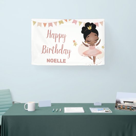 Vrolijk Birthday! Black Princess Ballerina Spandoek (Beurs)