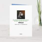 Vrolijk Birthday! Blauwe rat Card Kaart (Achterkant)