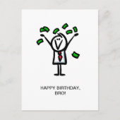 Vrolijk Birthday, bro! Briefkaart (Voorkant)