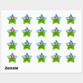 Vrolijk Birthday! Celebratieballonnen Ster Sticker (Vel)