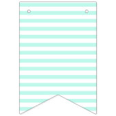 Vrolijk Birthday! | Cute Green Bunny Kids Birthday Vlaggetjes (Tweede vlag)