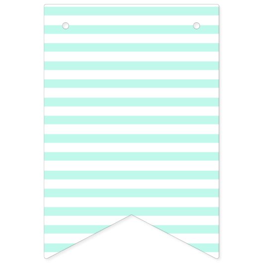 Vrolijk Birthday! | Cute Green Bunny Kids Birthday Vlaggetjes (Tweede vlag)