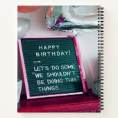 Vrolijk Birthday! Funny Naughty Trouble Notitieboek (Achterkant)