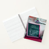 Vrolijk Birthday! Funny Naughty Trouble Notitieboek (Binnen)