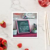 Vrolijk Birthday! Funny Naughty Trouble Servet (Insitu)