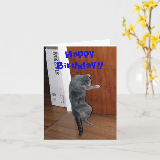 Vrolijk Birthday! Kaart (Gele Bloem)