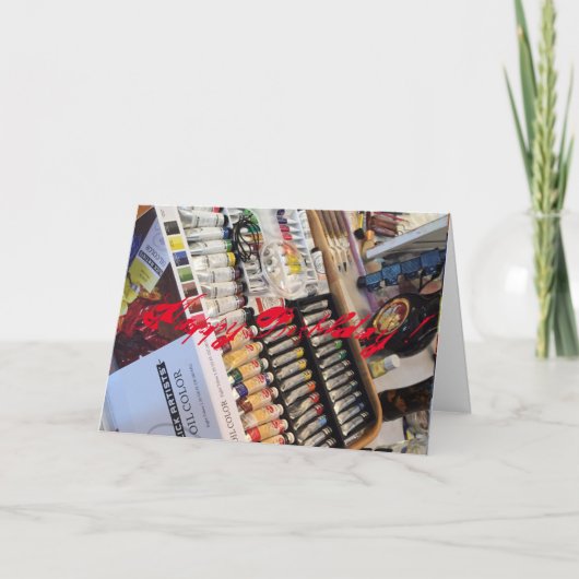 Vrolijk Birthday! Kaart (Voorkant)