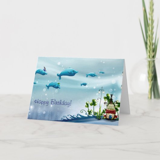 Vrolijk Birthday! Kaart (Voorkant)