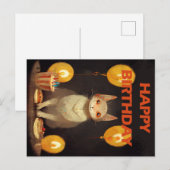 Vrolijk Birthday! - kattepartij Briefkaart (Voorkant / Achterkant)