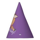 Vrolijk Birthday Llama! Feesthoedjes (Rechts)