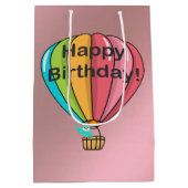 Vrolijk Birthday! Middelgrote cadeautas (Achterkant)