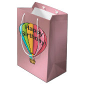 Vrolijk Birthday! Middelgrote cadeautas (Achterkant Gekanteld)