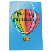 Vrolijk Birthday! Middelgrote cadeautas (Voorkant)