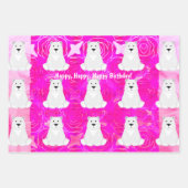 Vrolijk Birthday!  naam Inpakpapier Vel (Voorkant 2)