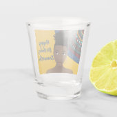 Vrolijk Birthday! | Natuurlijke schoonheid, geïnsp Shot Glas (Achterkant)
