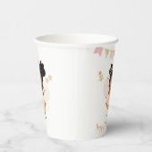 Vrolijk Birthday! Princess Ballerina w/Bow Birthda Papieren Bekers (Rechts)