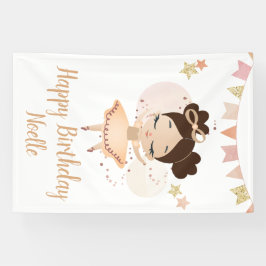 Vrolijk Birthday! Princess Ballerina w/Bow Birthda Spandoek