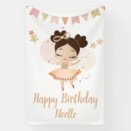 Vrolijk Birthday! Princess Ballerina w/Bow Birthda Spandoek