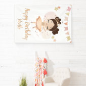 Vrolijk Birthday! Princess Ballerina w/Bow Birthda Spandoek (Insitu)