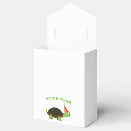 Vrolijk Birthday! Schildpad Bedankdoosjes (Geopend)