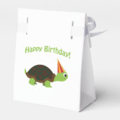 Vrolijk Birthday! Schildpad Bedankdoosjes (Achterkant)