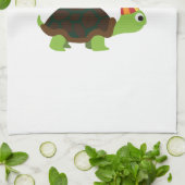 Vrolijk Birthday! Schildpad Theedoek (Gevouwen)