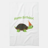 Vrolijk Birthday! Schildpad Theedoek (Verticaal)