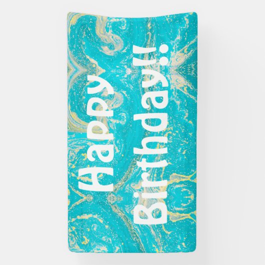 Vrolijk Birthday! Spandoek (Verticaal)