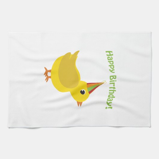 Vrolijk Birthday. Theedoek (Horizontaal)