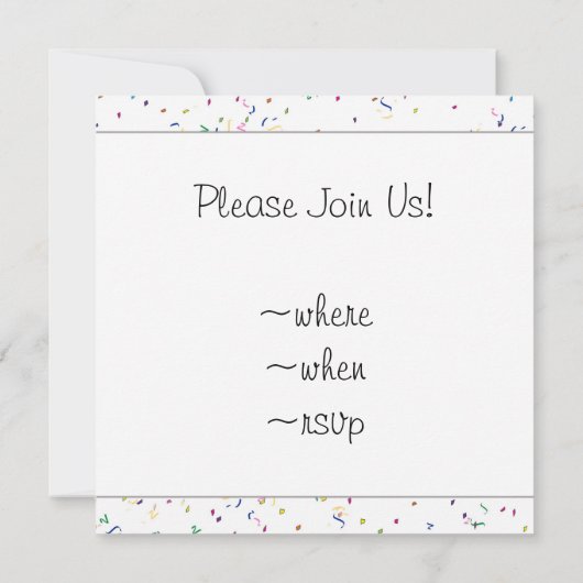 Vrolijk Birthday! Van partijganzen Kaart (Achterkant)