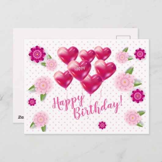 Vrolijk Birthday! Ventilator Briefkaart (Voorkant / Achterkant)