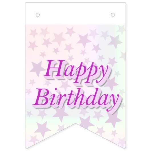 Vrolijk Birthday! Vlaggetjes (Tweede vlag)