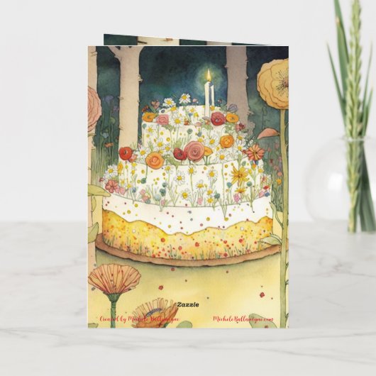 Vrolijk Birthday! Voor mijn geweldige vrouw, vrien Kaart (Achterkant)